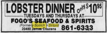 Scotch and Sirloin - Dec 1979 Fogos Ad